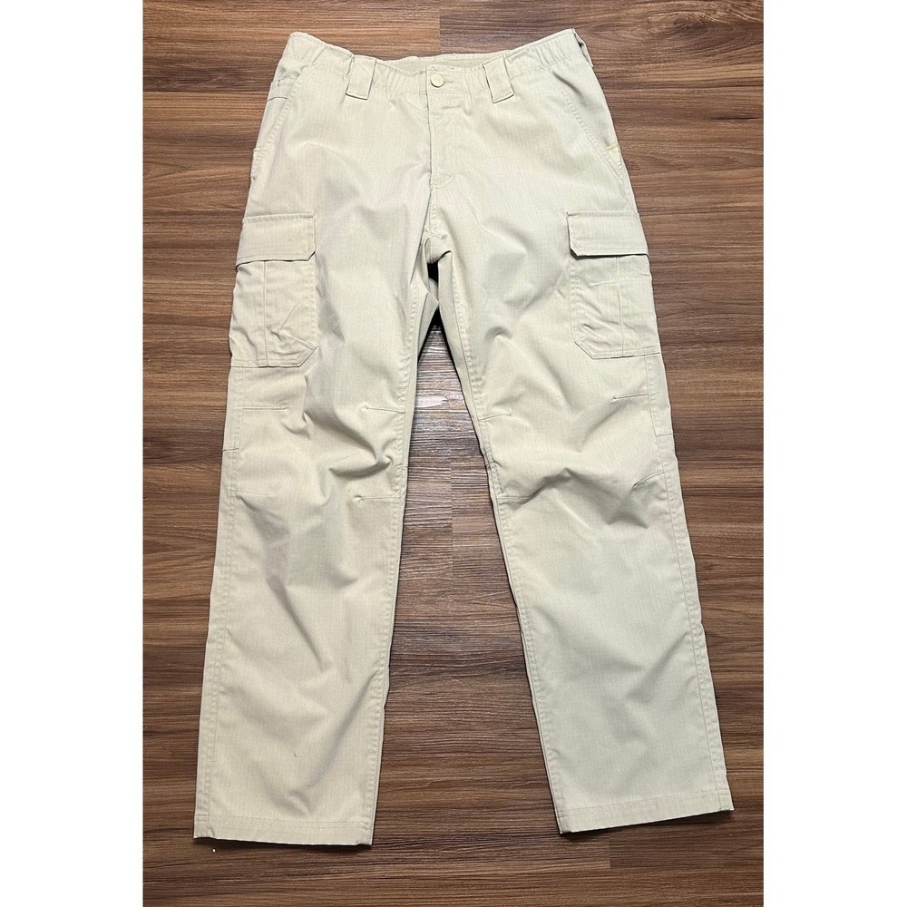Under Armour UA Storm Tactical Enduro Elite Cargo Pant Tan Loose Ripstop 34/32